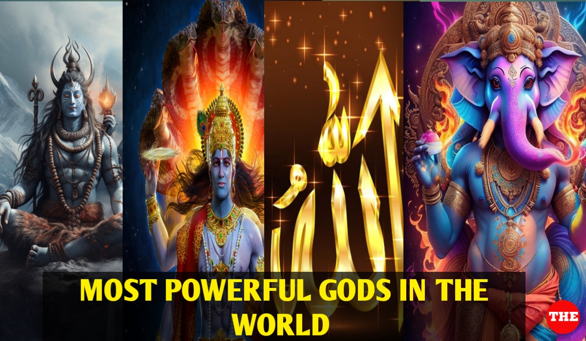 Group of images of most powerful gods in the world