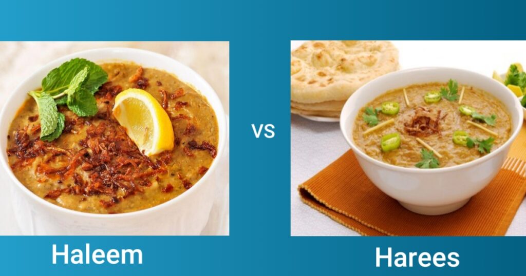 Haleem vs Harees, which has two images of Haleem and Harees