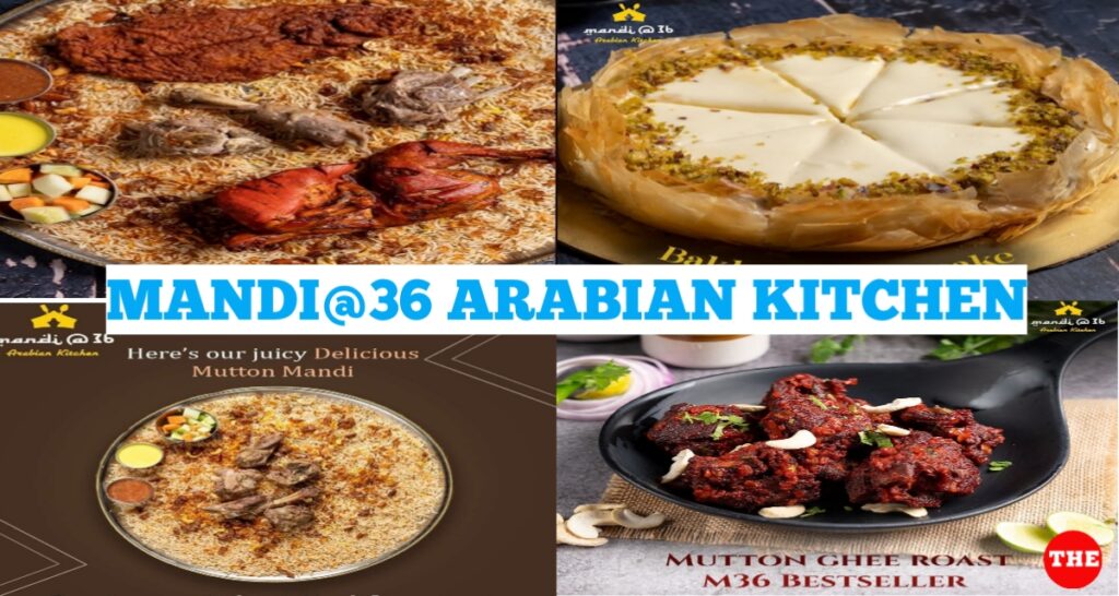 Mandi@36 Arabian kitchen with four types mandi's on plates